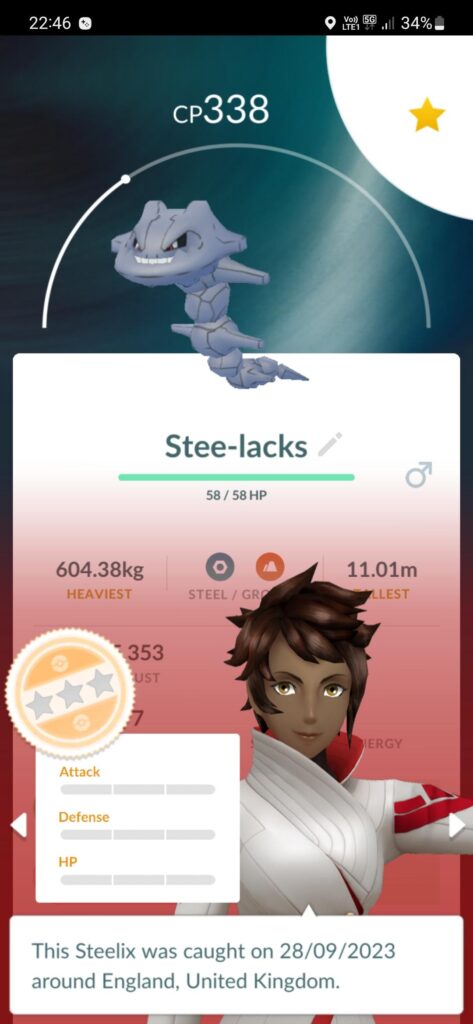 Just completed the level 42 requirements, but evolving my one and only nundo.