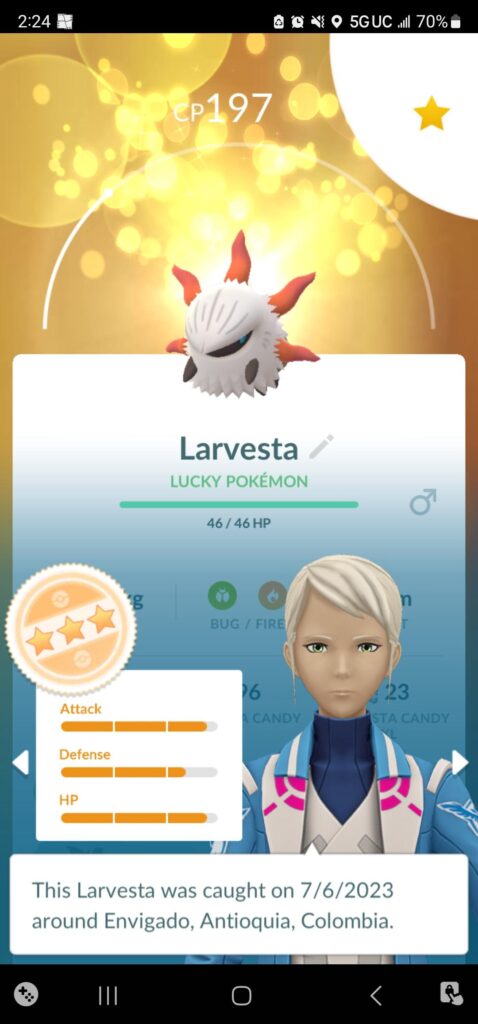 Lucky Larvesta!