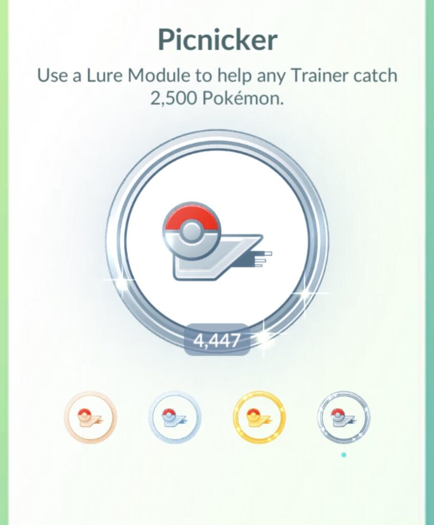 Just completed my platinum Picnicker badge yesterday! (10/15)