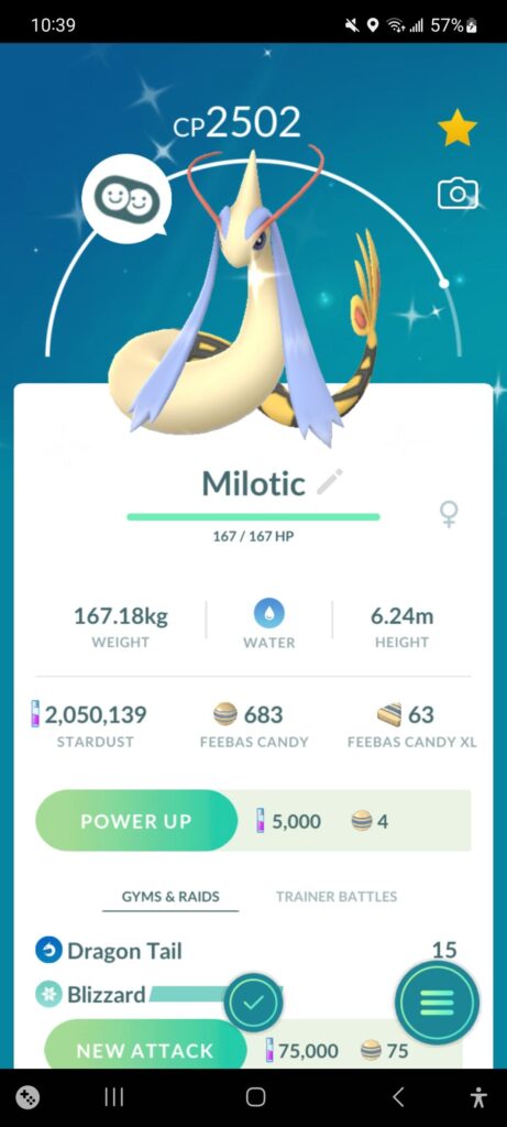 Finally evolved my Feebas :)