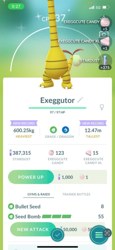 Me and my girlfriend catch shiny on call 1 minute apart
