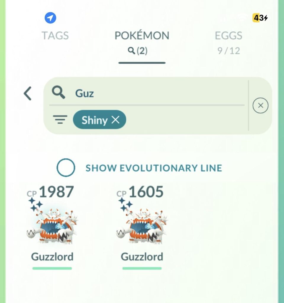 All my kid talked about for days was wanting a shiny guzzlord..evil mom caught two 😭