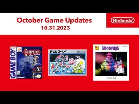NES, Game Boy – October 2023 Game Updates – Nintendo Switch Online