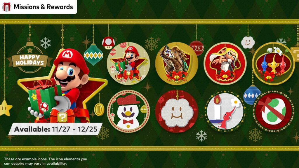 Holiday profile icons redeemable through NSO