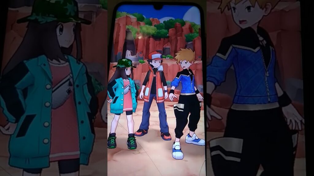 Pokemon masters x Red Blue and leef!