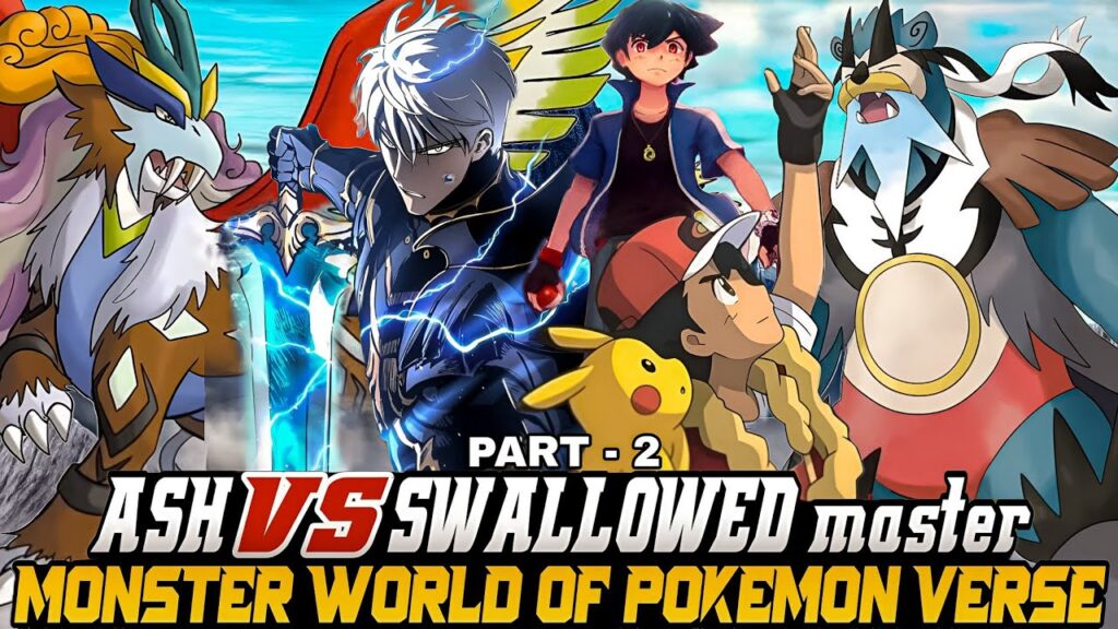 Part - 2 Ash Vs Swallowed Masters | Battle between legend's | Road to be Pokemon master