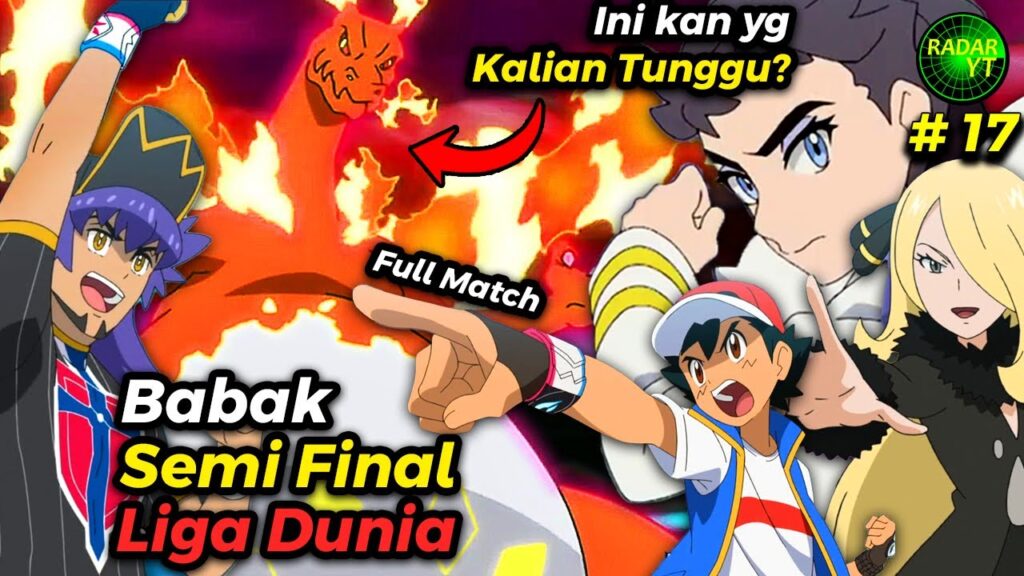 Babak Semifinal Liga Dunia Masters Eight | Alur Cerita Pokemon Master Journeys Episode 122 123