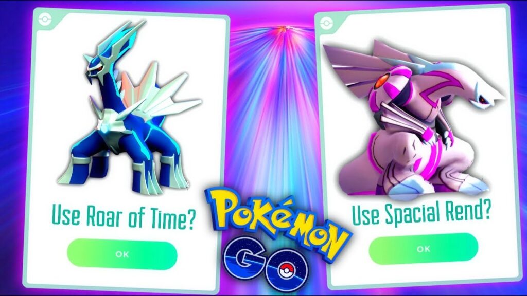 Roar of Time & Spacial Rend *LEAKS* use outside of battle effects + new battle biomes in Pokemon GO