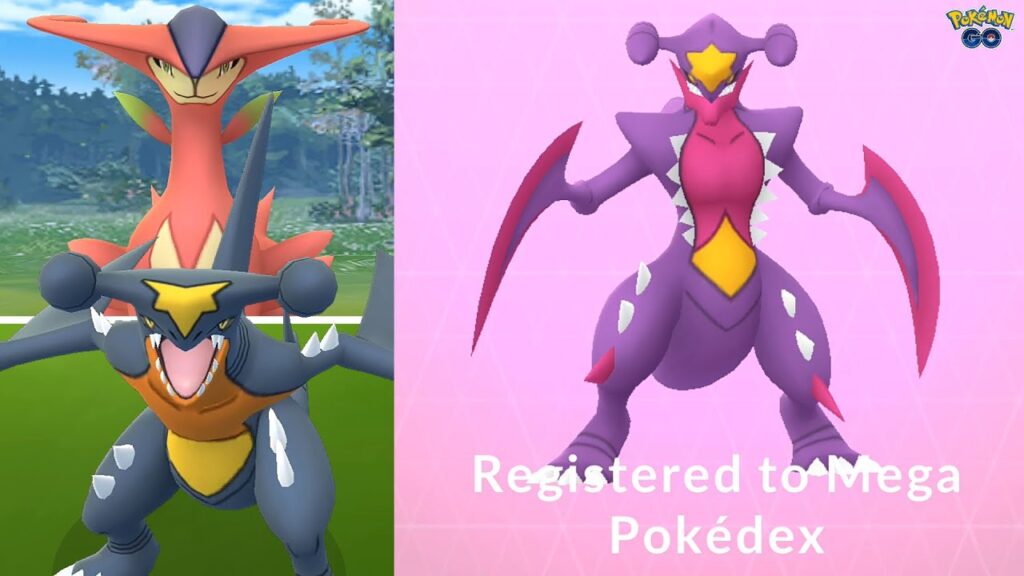Shiny Mega Garchomp makes its debut in Pokemon GO Mega Raid Day!