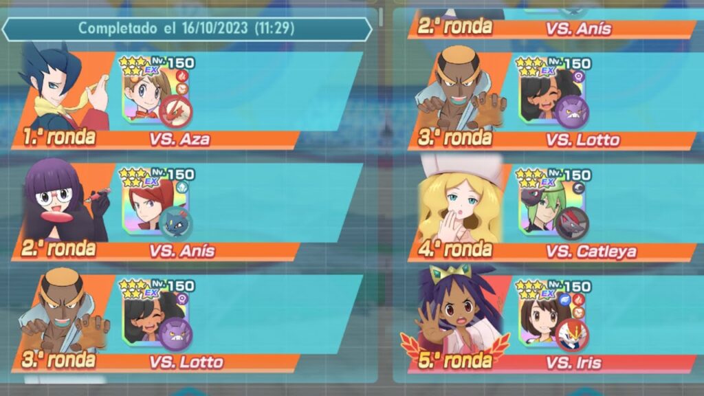 E4 Teselia 1vs3 12.500pts (Semana 164) -Pokemon Masters EX