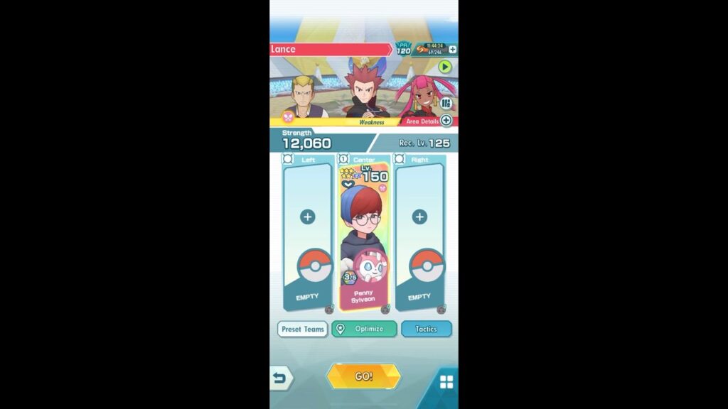 Pokemon Masters EX : Penny Solos Lance (Fairy Weak) 3000 Points