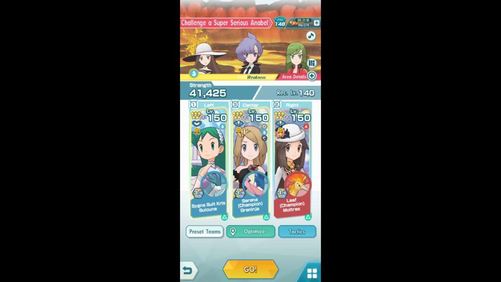 Pokemon Masters - Ultimate Battle vs. Anabel (Greninja, Suicune, Moltres)
