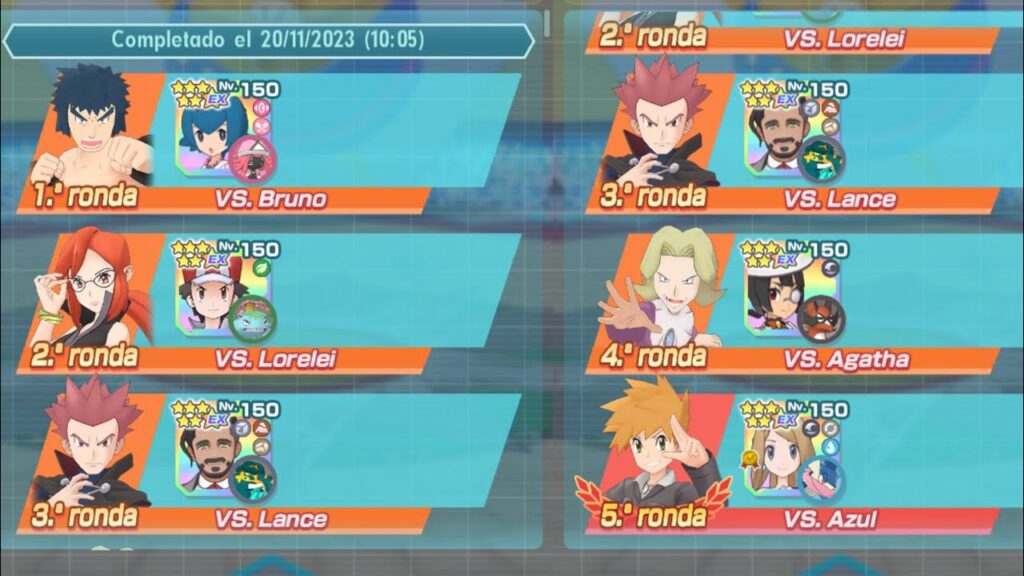 E4 Kanto 1vs3 15.000pts (Semana 169) -Pokemon Masters EX-