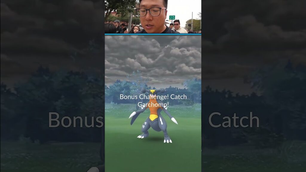 Catching Hundo & Shiny Garchomp in Pokemon GO #shorts #pokemongo