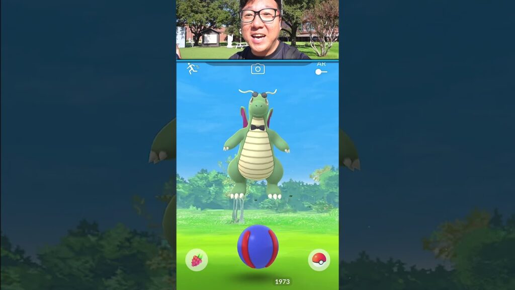 Catching the New Rarest Shiny Dragonite in Pokemon GO #shorts #pokemongo