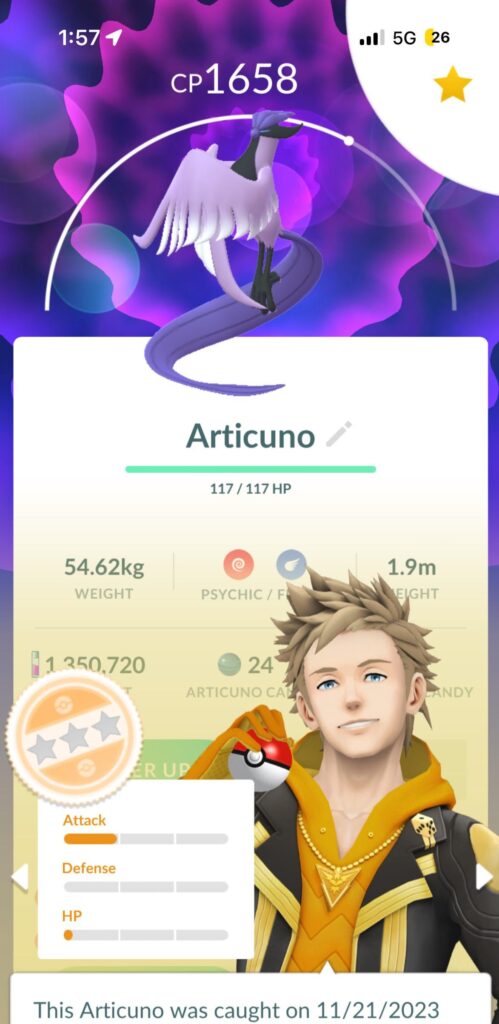 I got my master ball literally 10 minutes beforehand!! Sad about the IV tho