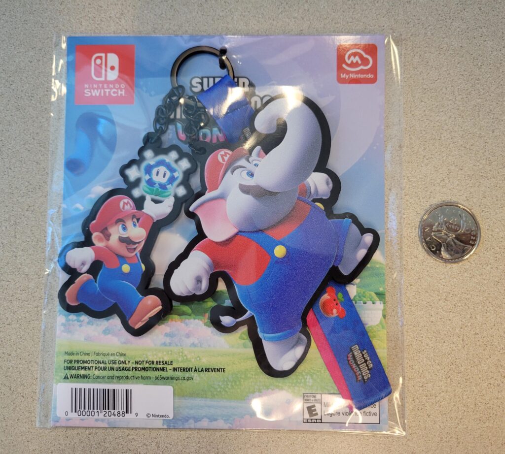 Mario Wonder keychain is huge!