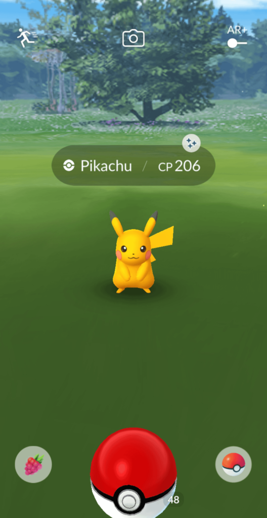 I got a shiny Pikachu!