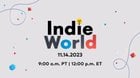 A new @IndieWorldNA Showcase is airing tomorrow, Nov. 14 at 9:00 a.m. PT! Tune in for roughly 20 minutes of new announcements and updates on indie games coming to #NintendoSwitch. #IndieWorld