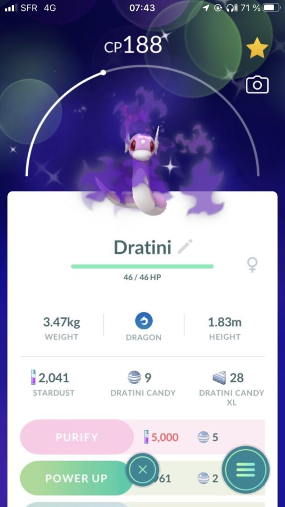my first shiny dratini