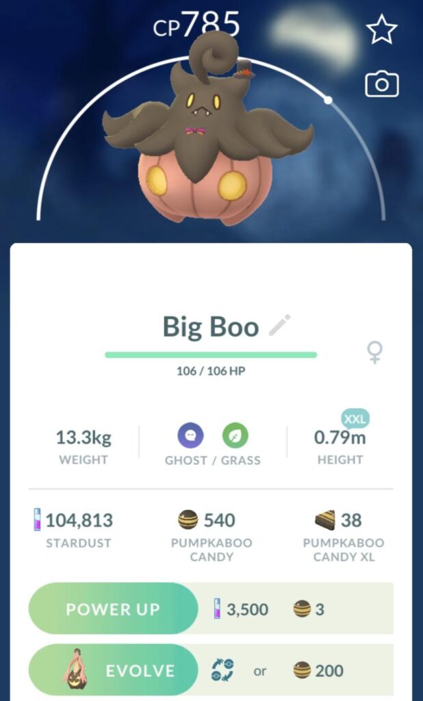 What’s the biggest Pumpkaboo you have?