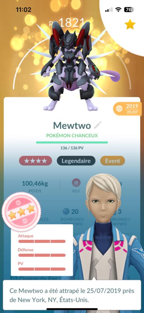 My last trade… Lucky is the right word !