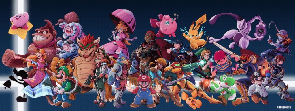 Hey there, I've been drawing Smash Ultimate characters for over a month now and some time ago I finished all the melee characters and wanted to share.