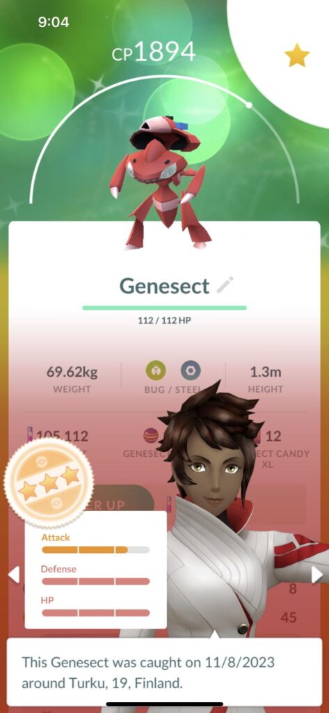 3star shiny genesect!!!