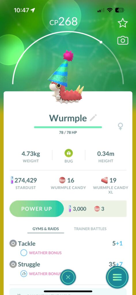Costume Wurmple