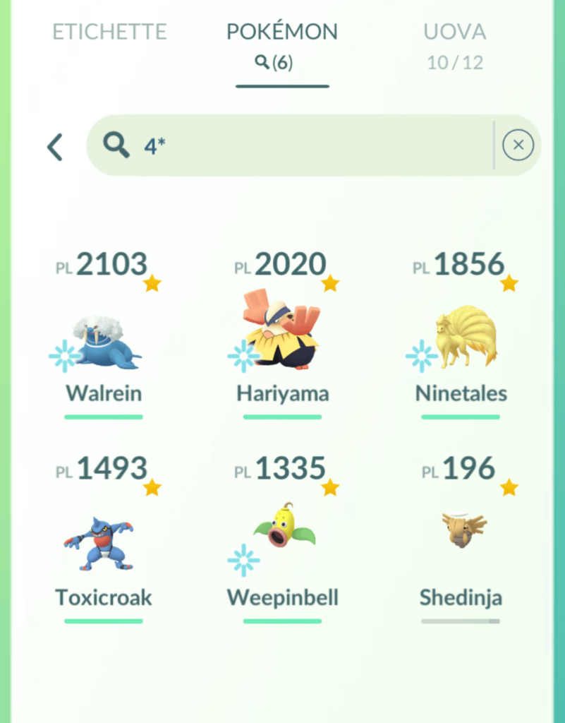 4* pokemon in my collection