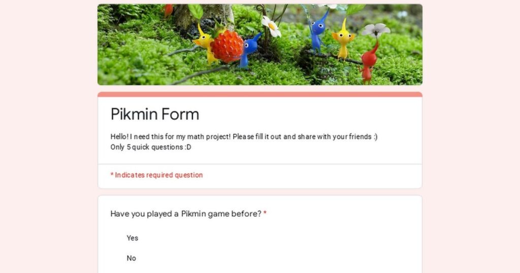 What is your favorite Pikmin? A short survey.