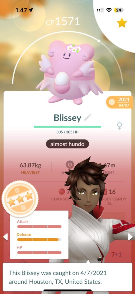 why does the chansey have more hp than blissey?