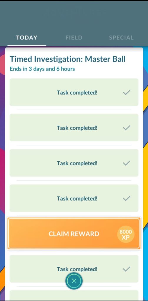With 3 days and 6 hours to spare I finally finished the master ball timed event