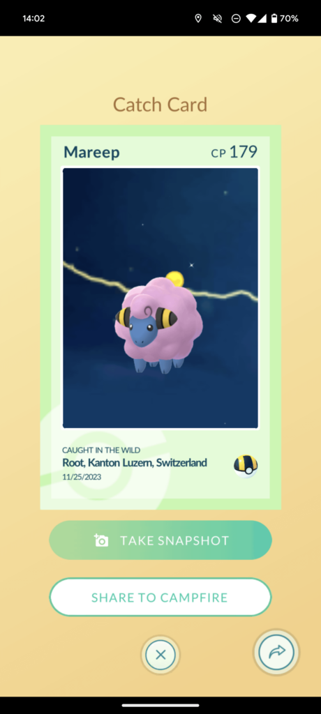 Well, i can tick off my goal for this community day