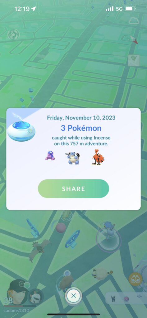 Daily incense finally paid off
