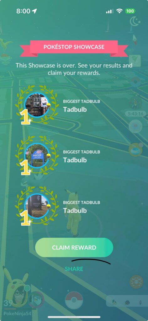 First time winning all 3 showcases.