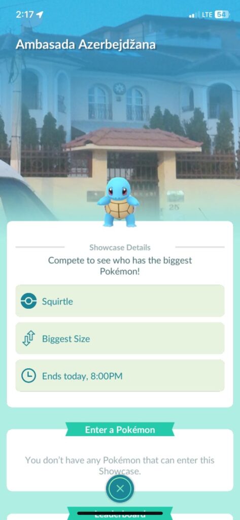 Squirtle showcase?