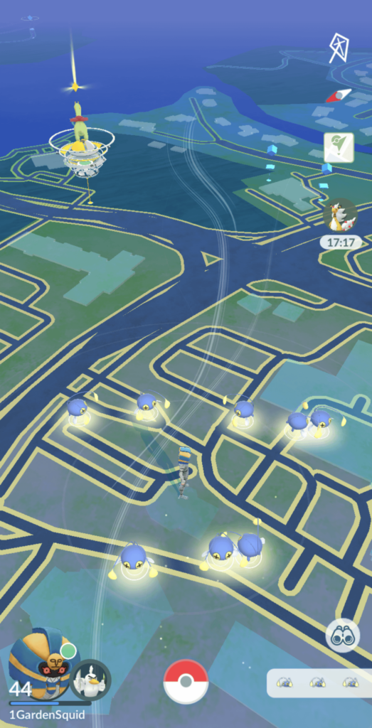 The glow thing going on with Chinchou and Tadbulb for the event is pretty neat