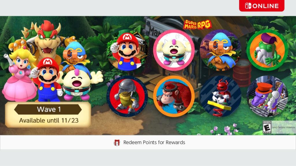 Super Mario RPG icons are now available for Nintendo Switch Online members!
