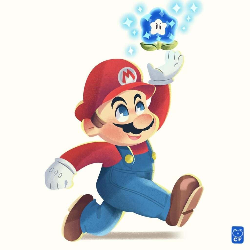Drew Mario to celebrate the Super Mario Bros Wonder release a while ago!