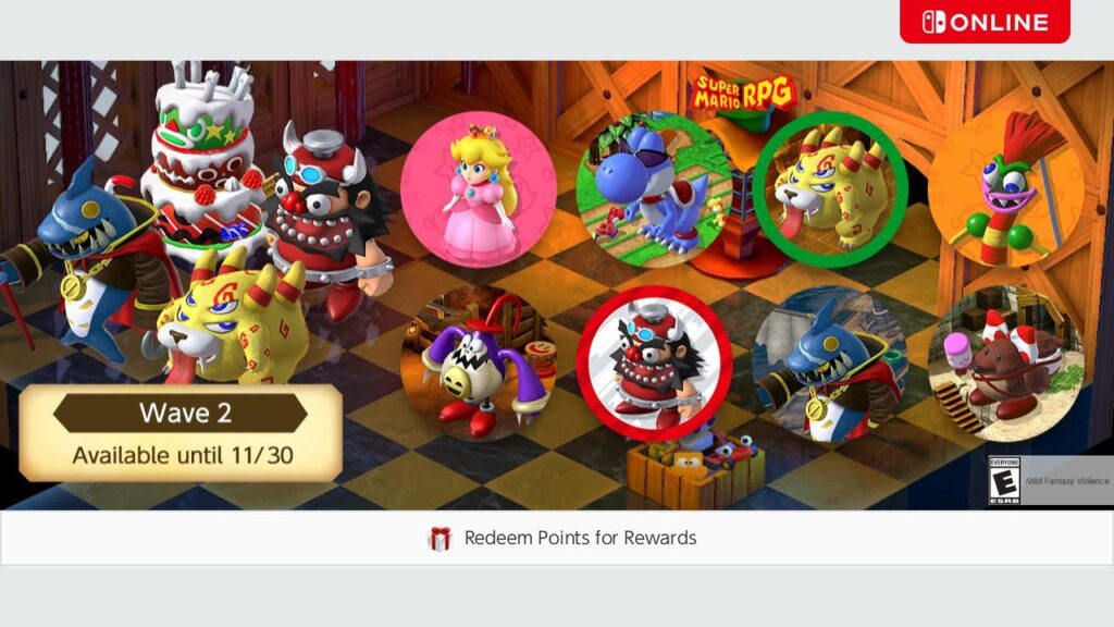 Wave 2 of the Super Mario RPG icons are now available for Nintendo Switch Online members!