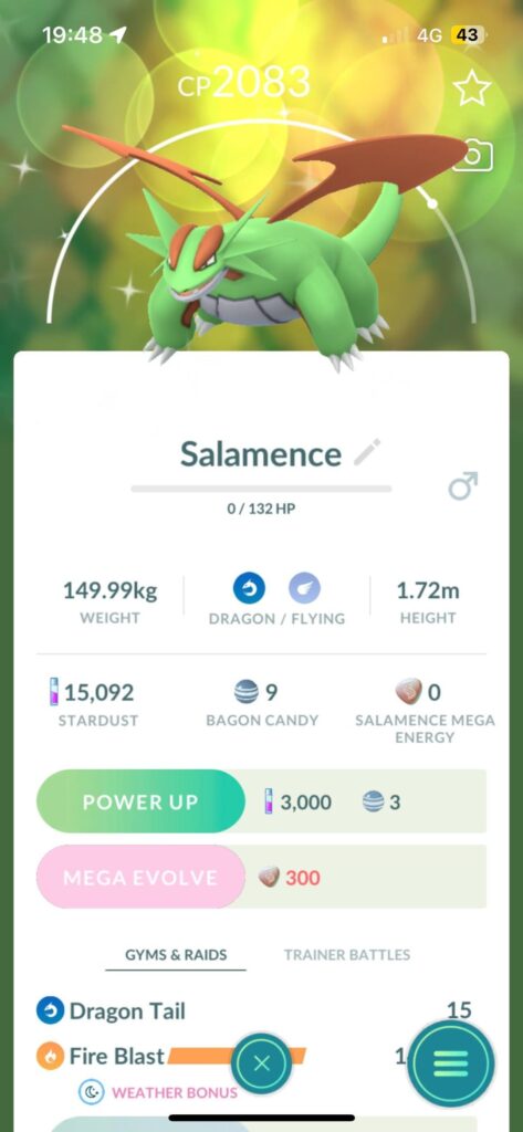 Someone doubted my story. So heres proof. My gf caught this the second day she downloaded the game.
