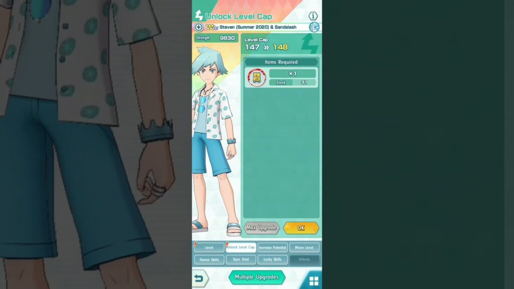 Steven & Sandslash Level 150 (Summer 2020) | Pokemon Masters Ex