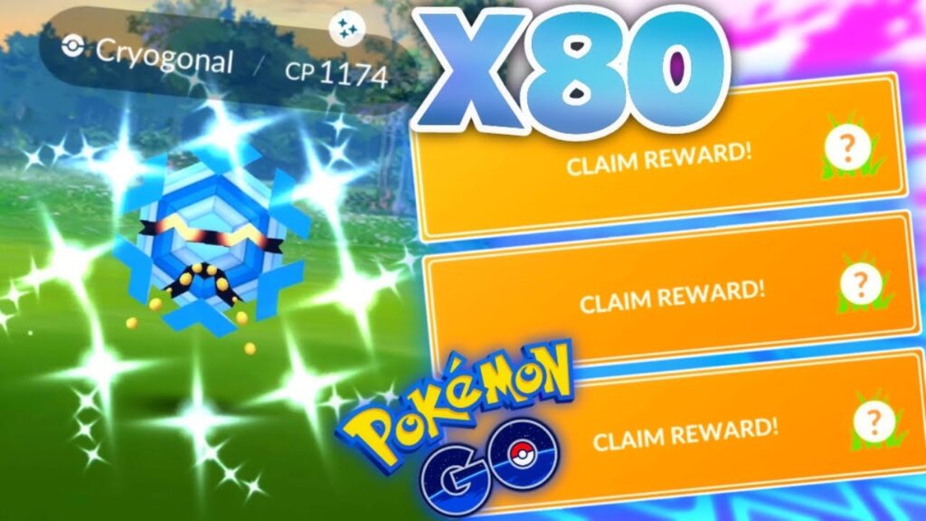 *INCREASED SHINY CHANCES WHAT A JOKE* 80 Shiny Cryogonal tasks in Pokemon GO