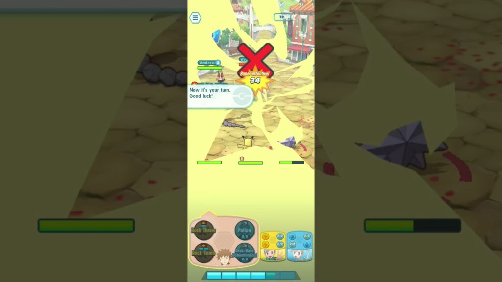 Pokemon battle in Pokemon masters EX