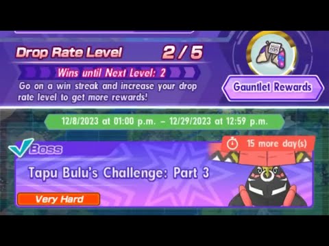 Pokemon Masters EX: Legendary Gauntlet Tapu Bulu (Auto Run)