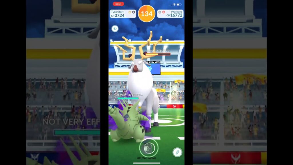 Wyrdeer Solo in Pokemon Go | First Ever in the World |