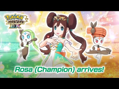 Is Aria Forme Meloetta Worth The GEMS? Champion Rosa & Meloetta Showcase | Pokemon Masters EX