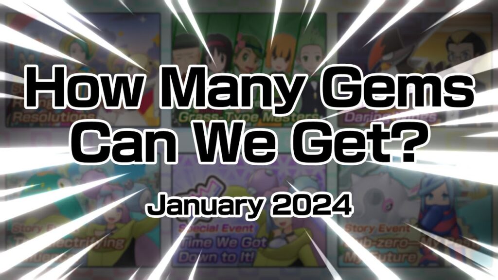 [Pokemon Masters EX] HOW MANY GEMS CAN WE GET? (January 2024)