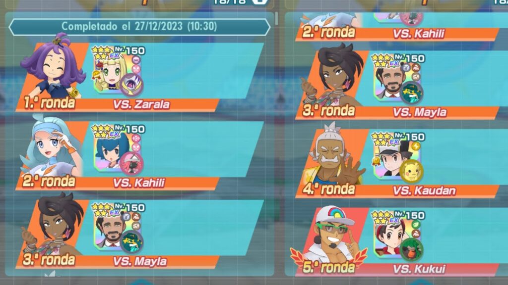 E4 Alola 1vs3 15.000pts (Semana 174) -Pokemon Masters EX-